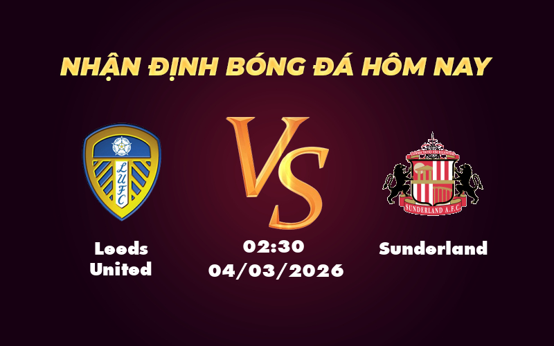 leeds united sunderland 04 03 ngoai hang anh