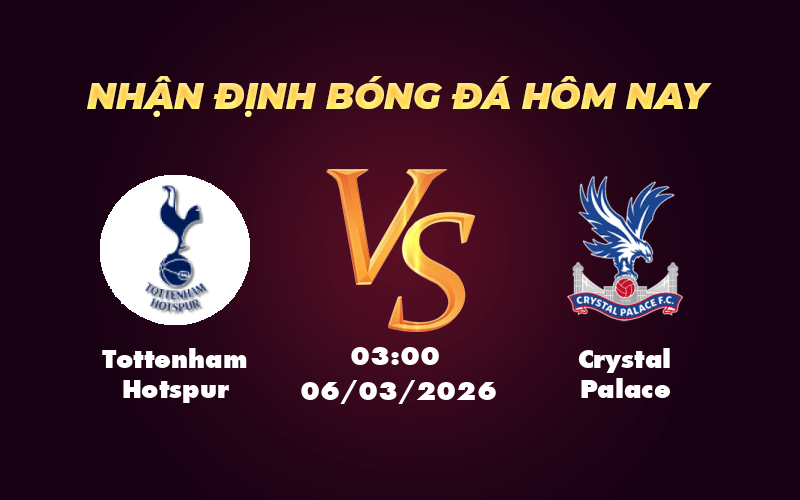 tottenham hotspur crystal palace 06 03 ngoai hang anh